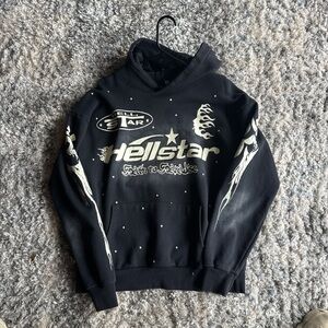 Black Hellstar Graphic Hoodie